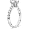 Roman & Jules 14K White Gold Four Prong Engagement Setting with 0.55 Carat White Diamonds for Your Love Story.