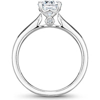Round Cut Diamond Solitaire Engagement Ring with Four-Prong Setting in White Gold by Noam Carver<em> - Choose Your Center Diamond: 1 to 5 Carats, Sustainable Lab-Grown or Natural Earth-Mined</em>