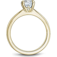 Round Cut Diamond Solitaire Engagement Ring with Four-Prong Setting in Yellow Gold by Noam Carver<em> - Choose Your Center Diamond: 1 to 5 Carats, Sustainable Lab-Grown or Natural Earth-Mined</em>