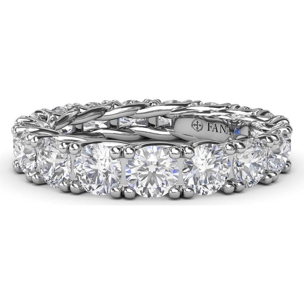 Round Diamond Eternity Band with Trellis Setting by Fana - 3.23 Carat Total Diamond Weight