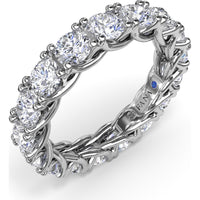Round Diamond Eternity Band with Trellis Setting by Fana - 3.23 Carat Total Diamond Weight