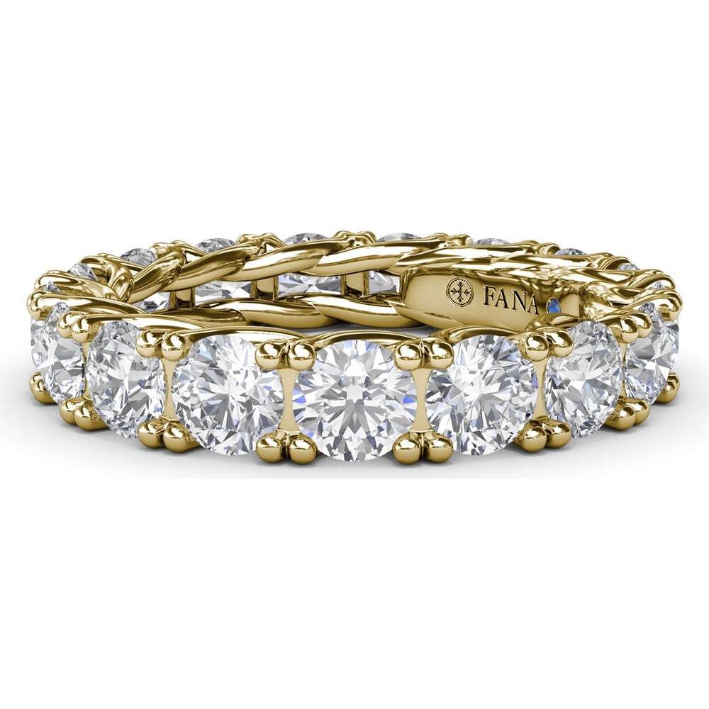 Round Diamond Eternity Band with Trellis Setting by Fana - 3.23 Carat Total Diamond Weight
