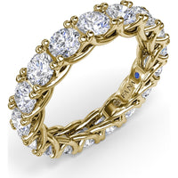Round Diamond Eternity Band with Trellis Setting by Fana - 3.23 Carat Total Diamond Weight