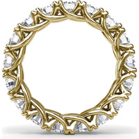Round Diamond Eternity Band with Trellis Setting by Fana - 3.23 Carat Total Diamond Weight