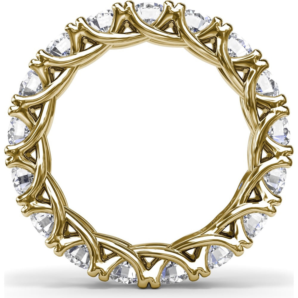Round Diamond Eternity Band with Trellis Setting by Fana - 3.23 Carat Total Diamond Weight
