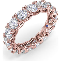 Round Diamond Eternity Band with Trellis Setting by Fana - 3.23 Carat Total Diamond Weight