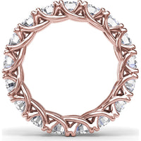 Round Diamond Eternity Band with Trellis Setting by Fana - 3.23 Carat Total Diamond Weight