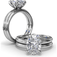 Round Diamond Wedding Band by Fana - 0.28 Carat Total Diamond Weight