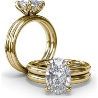 Round Diamond Wedding Band by Fana - 0.28 Carat Total Diamond Weight