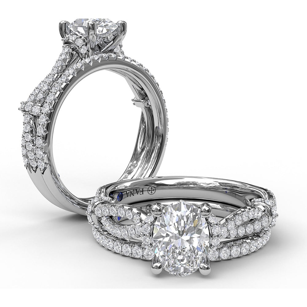 Round Diamond Wedding Band with Shared-Prong Setting by Fana - 0.23 Carat Total Diamond Weight