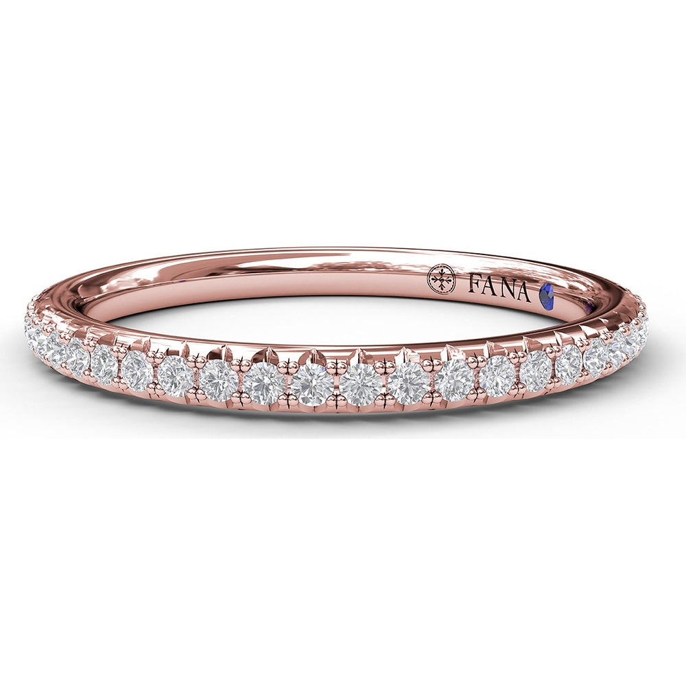 Round Diamond Wedding Band with Shared-Prong Setting by Fana - 0.23 Carat Total Diamond Weight