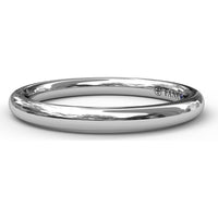 Rounded Profile Diamond Wedding Band Matching Engagement Ring Style S3908 by Fana