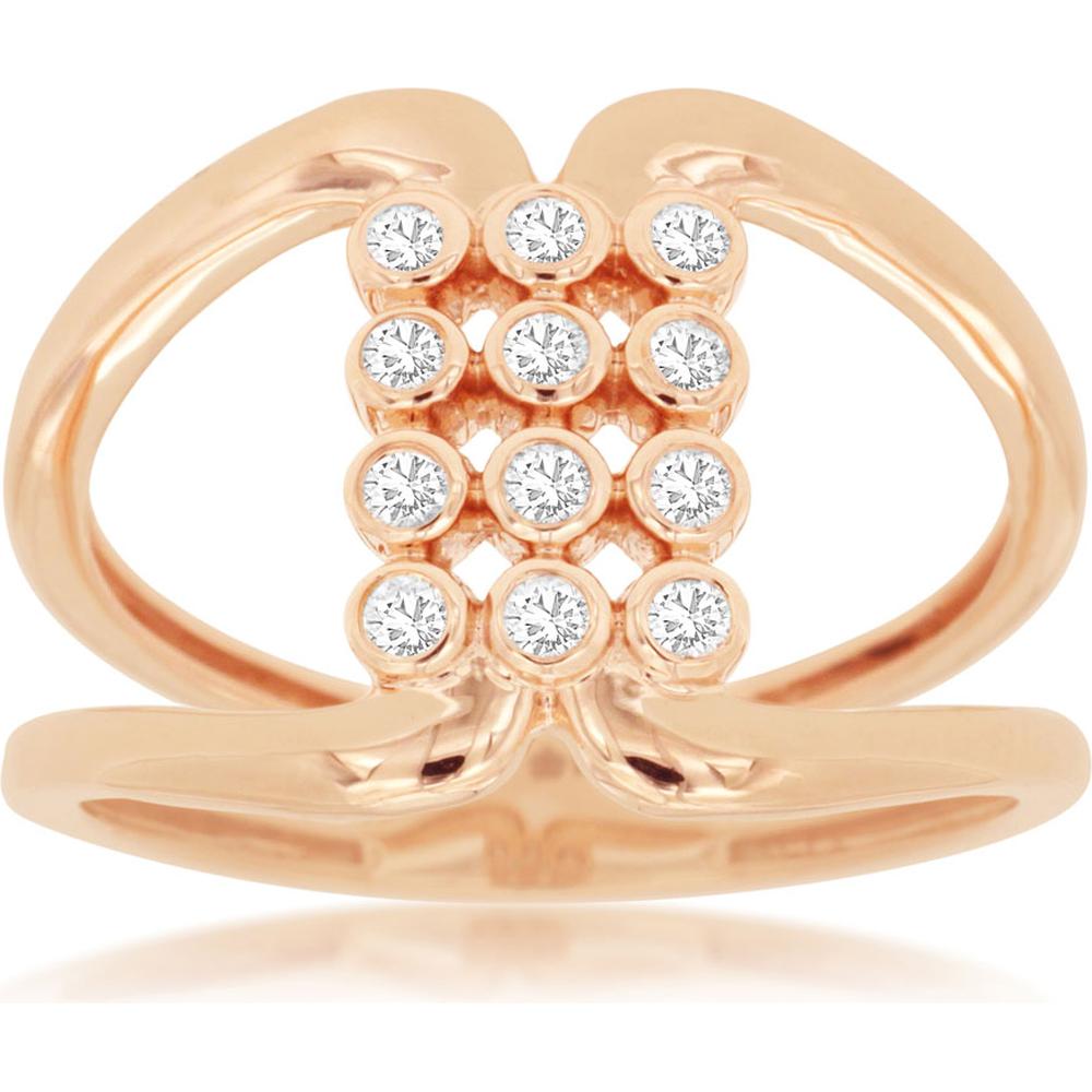 Royal 14K Rose Gold 0.20 Carat Diamond Ladies Ring