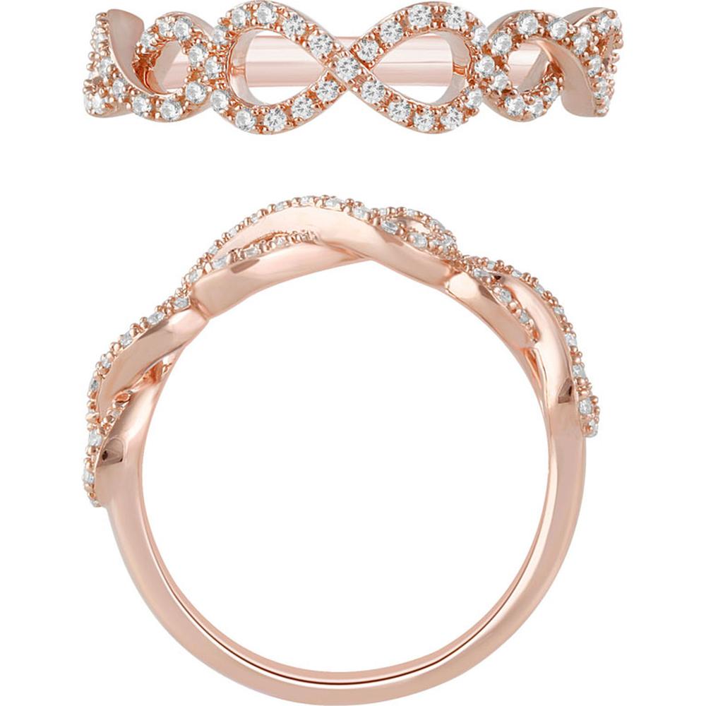 Royal 14K Rose Gold 0.20 Carat Diamond Ring