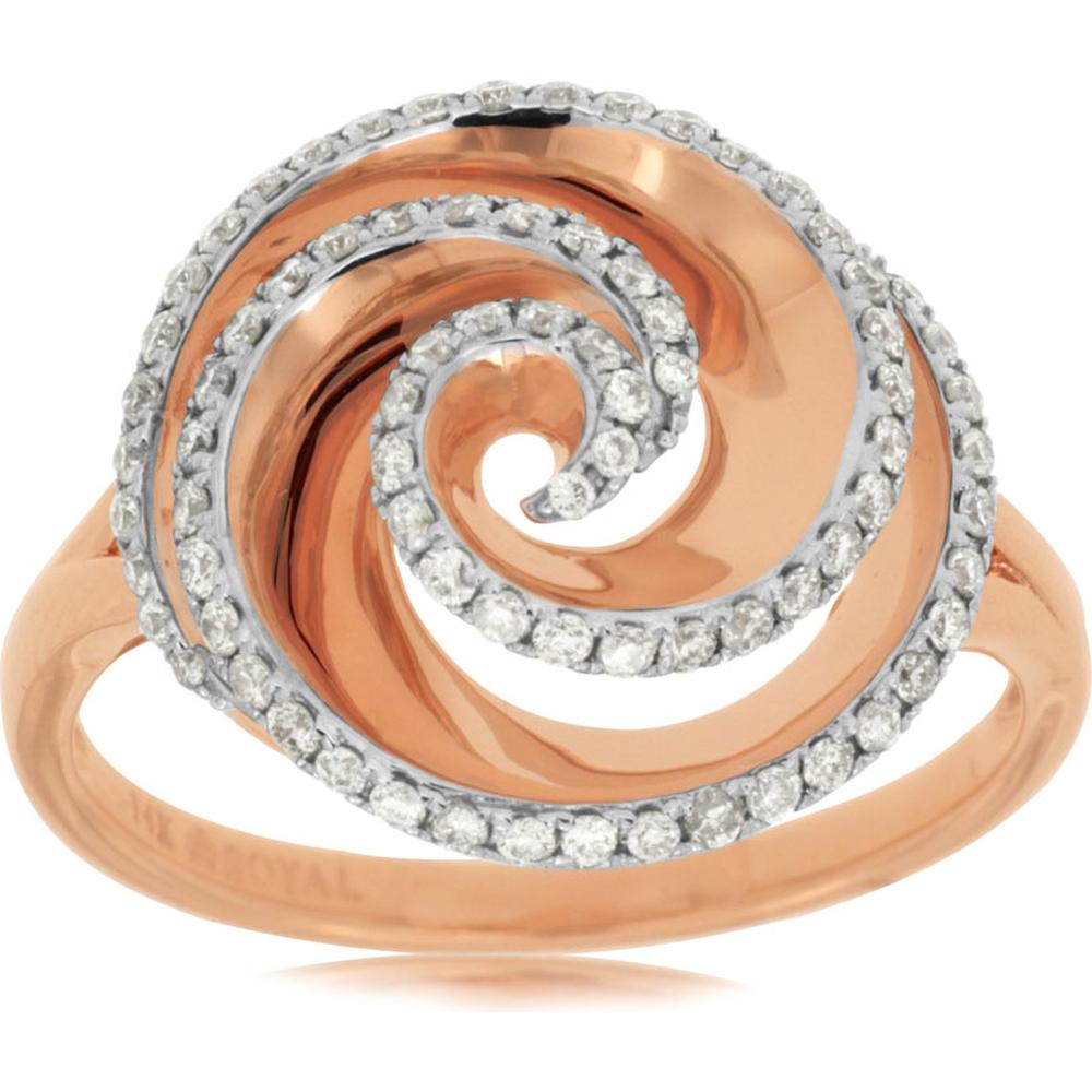 Royal 14K Rose Gold 0.39 Carat Diamond Ring