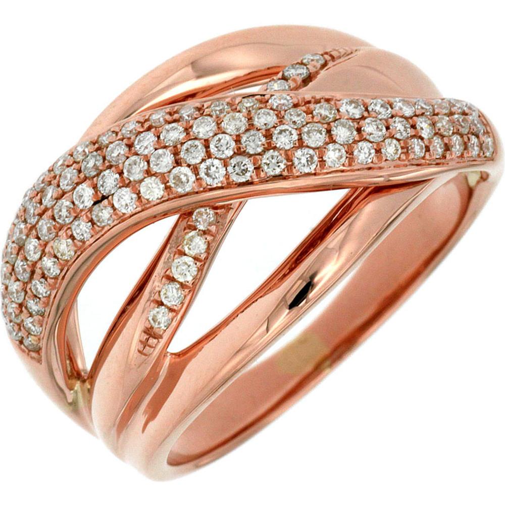 Royal 14K Rose Gold 0.58 Carat Diamond Ring