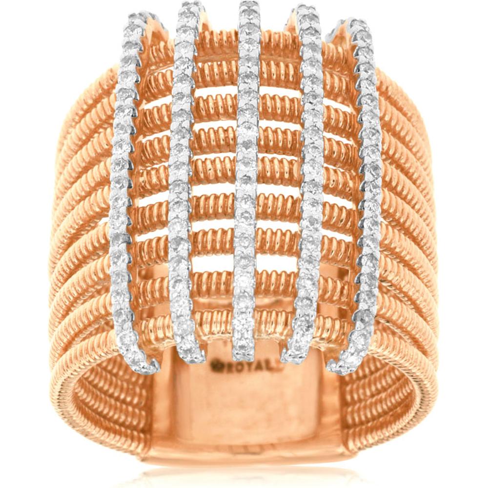 Royal 14K Rose Gold 0.60 Carat Diamond Ladies Ring