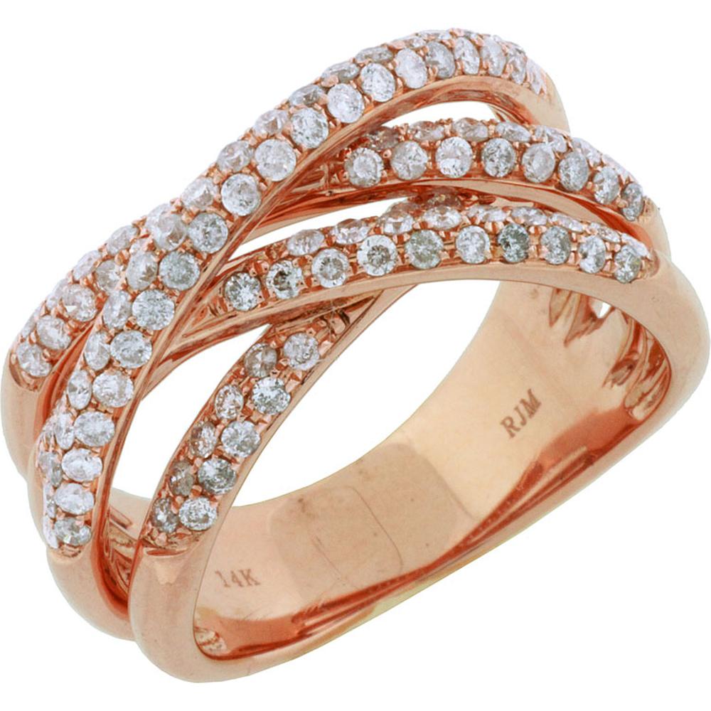 Royal 14K Rose Gold 1.10 Carat Round Diamond Ring