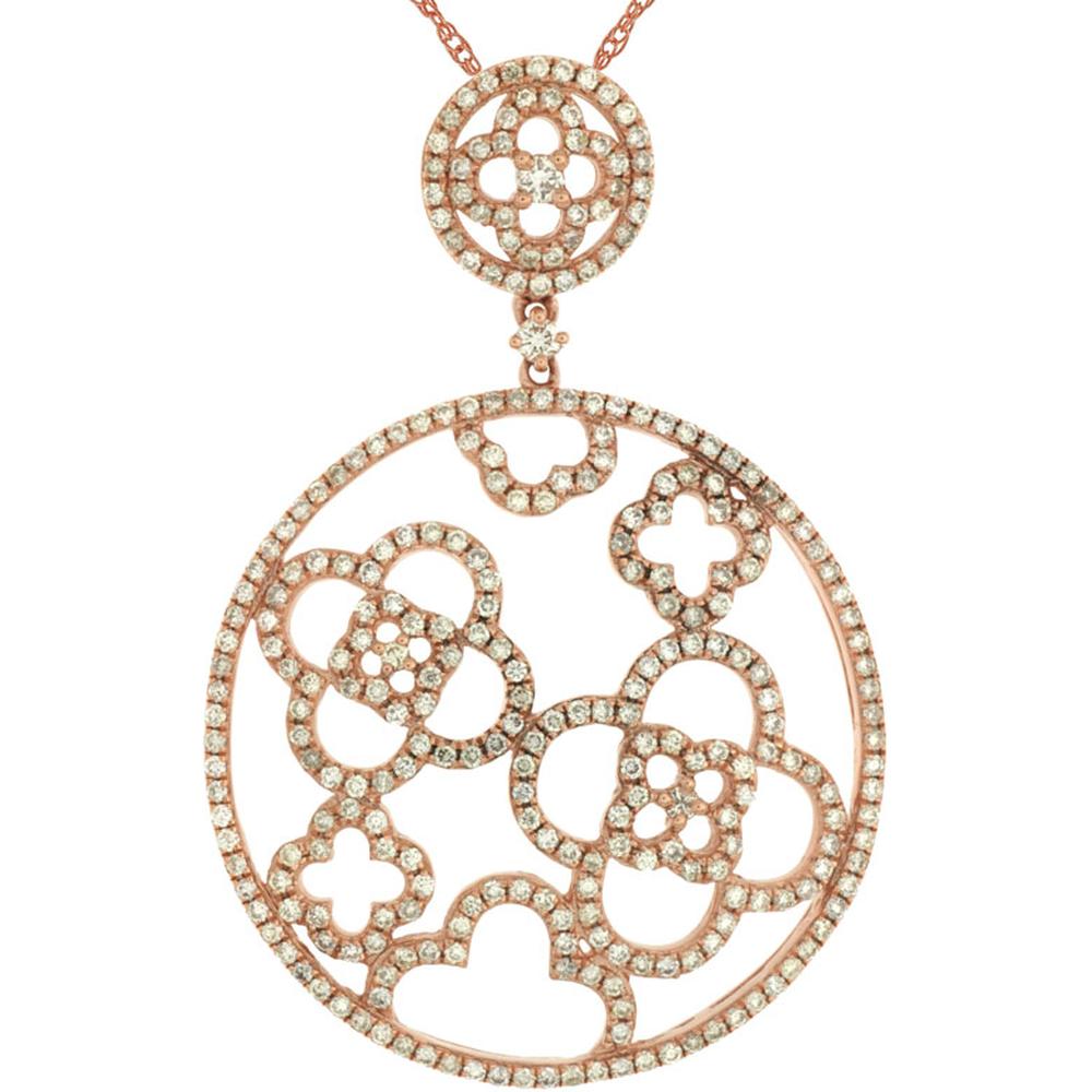 Royal 14K Rose Gold 1.15 Carat Diamond Pendant