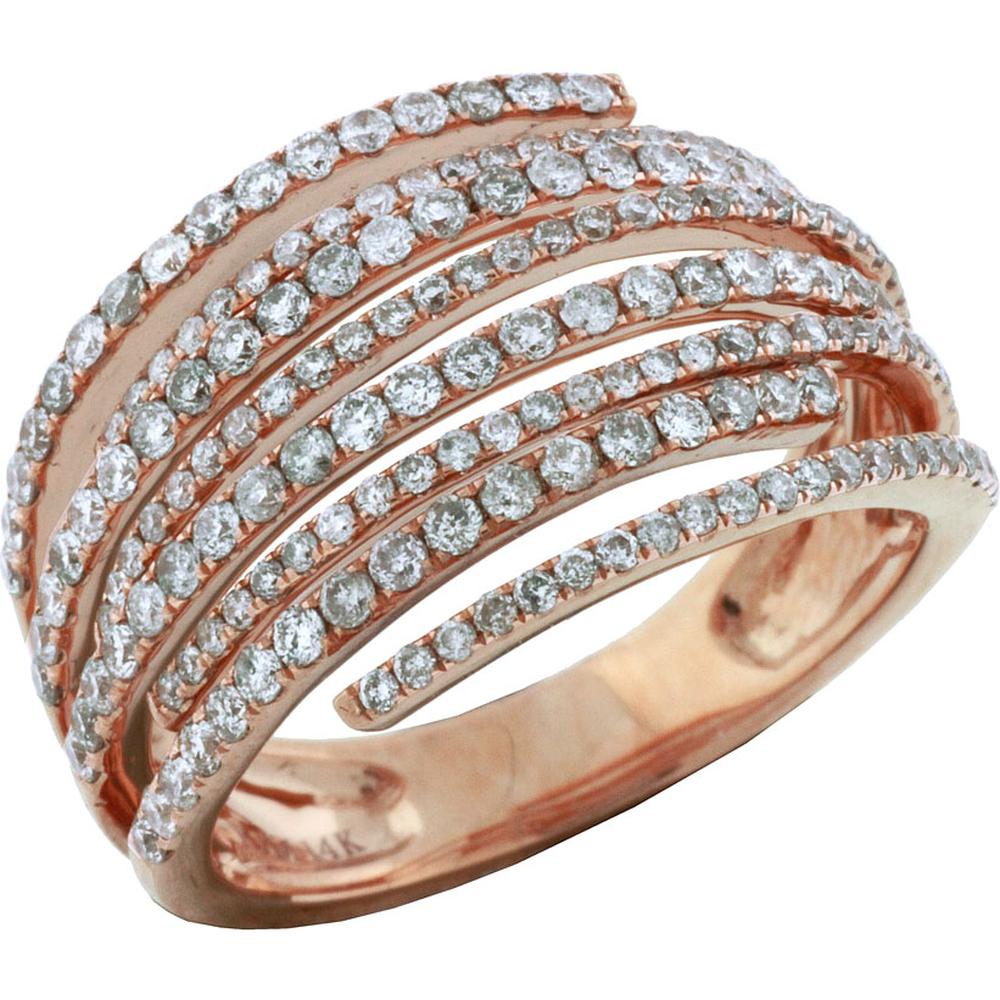 Royal 14K Rose Gold 1.20 Carat Round Diamond Ring