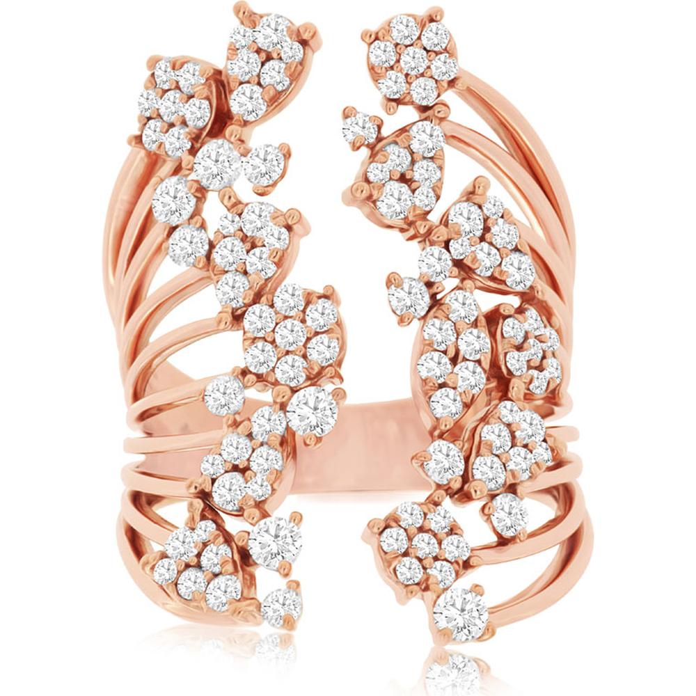 Royal 14K Rose Gold 1.25 Carat Diamond Ring