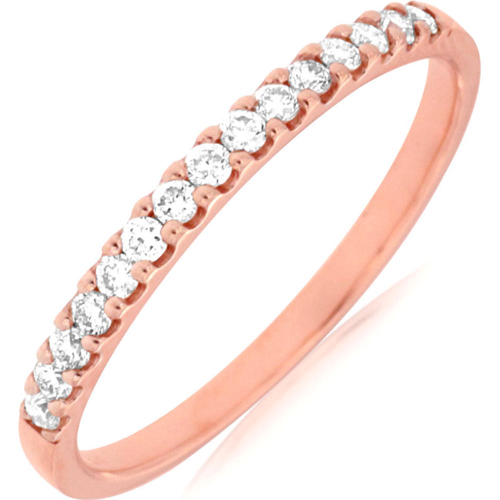Royal 14K Rose Gold Diamond Band - 0.25 Carat Diamond Weight