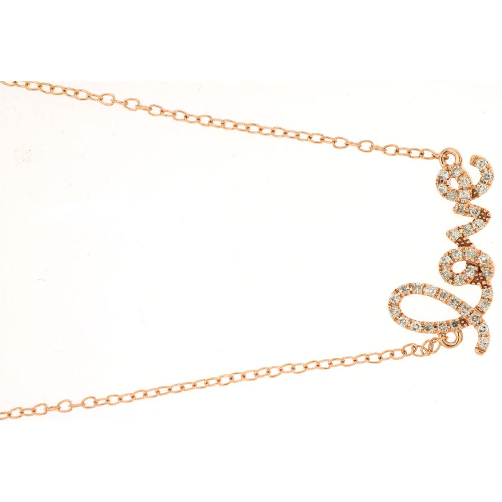 Royal 14K Rose Gold Diamond Bracelet - 0.16 Carat Total Diamond Weight