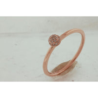 Royal 14K Rose Gold Diamond Engagement Ring - 0.07 Carat