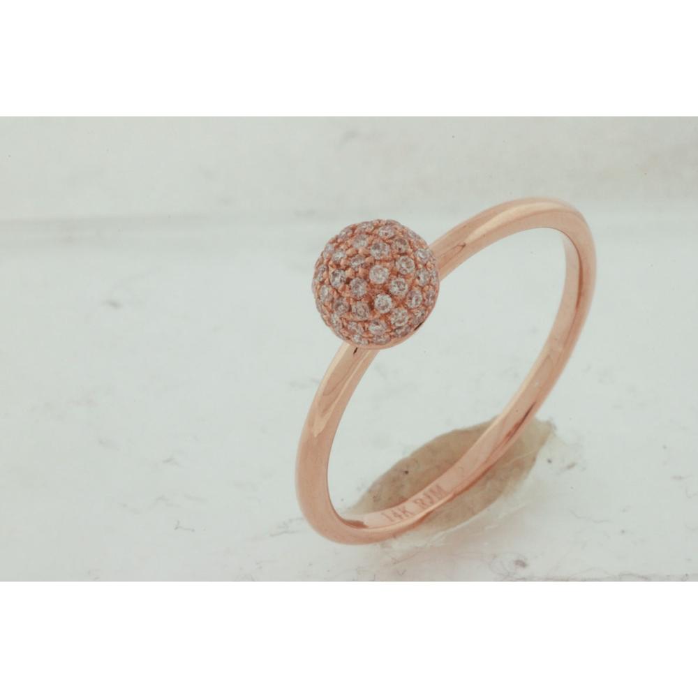 Royal 14K Rose Gold Diamond Engagement Ring - 0.18 Carat Diamond Weight