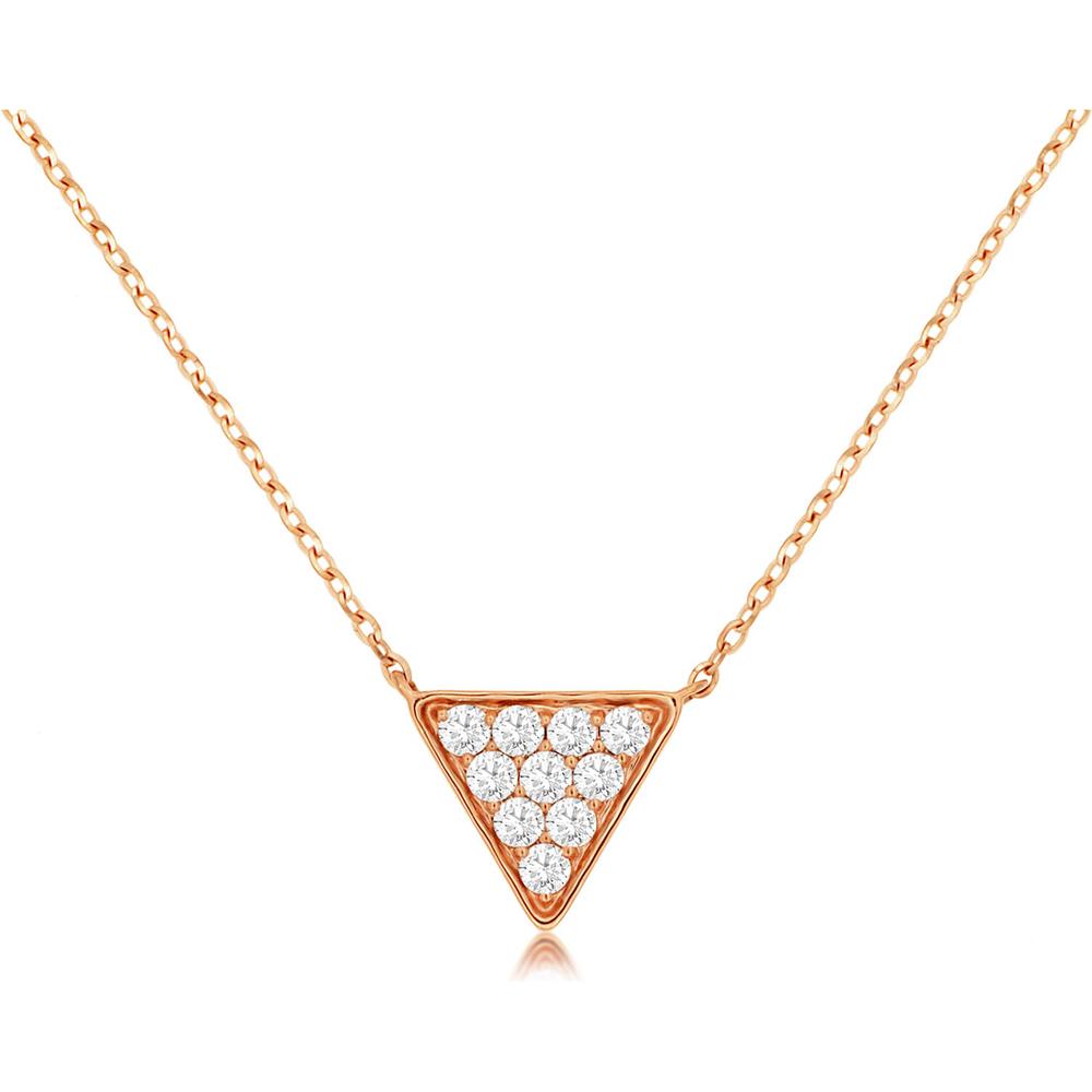 Royal 14K Rose Gold Diamond Necklace - Elegant and Timeless Beauty