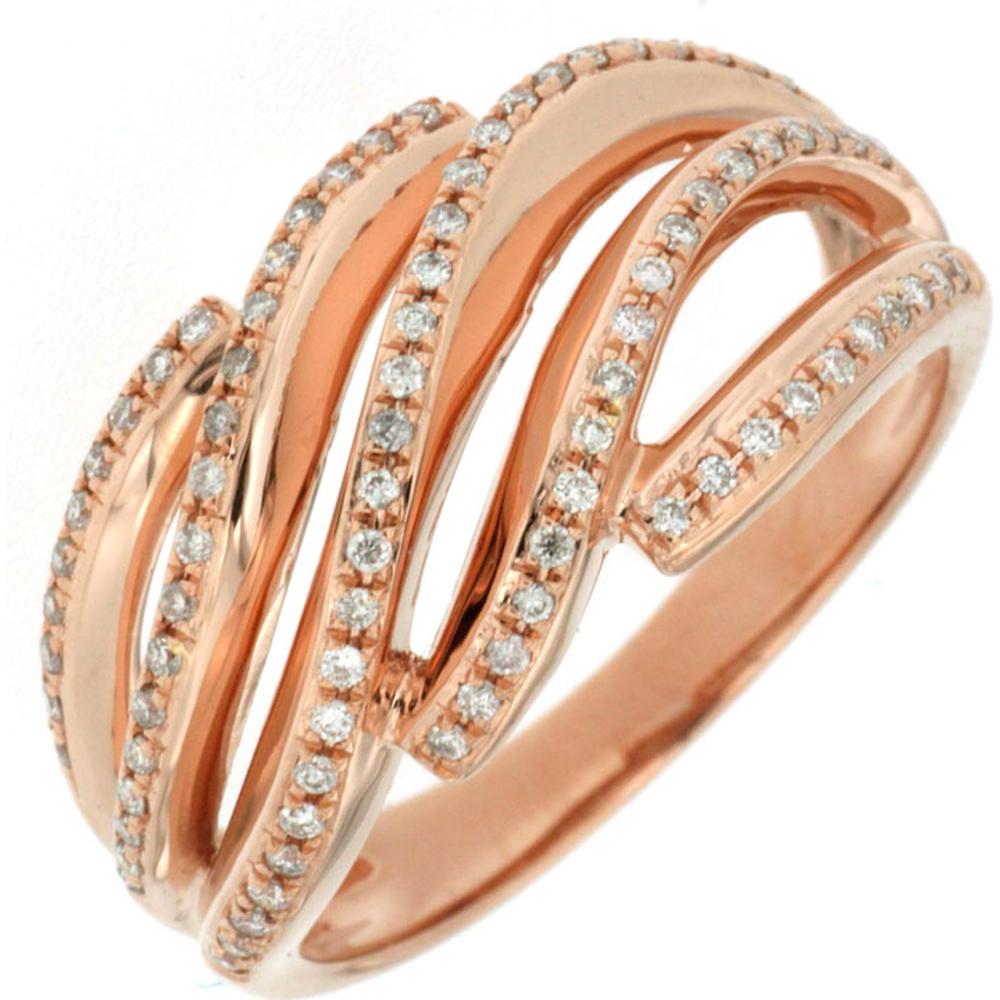Royal 14K Rose Gold Diamond Ring - 0.25 Carat Diamond
