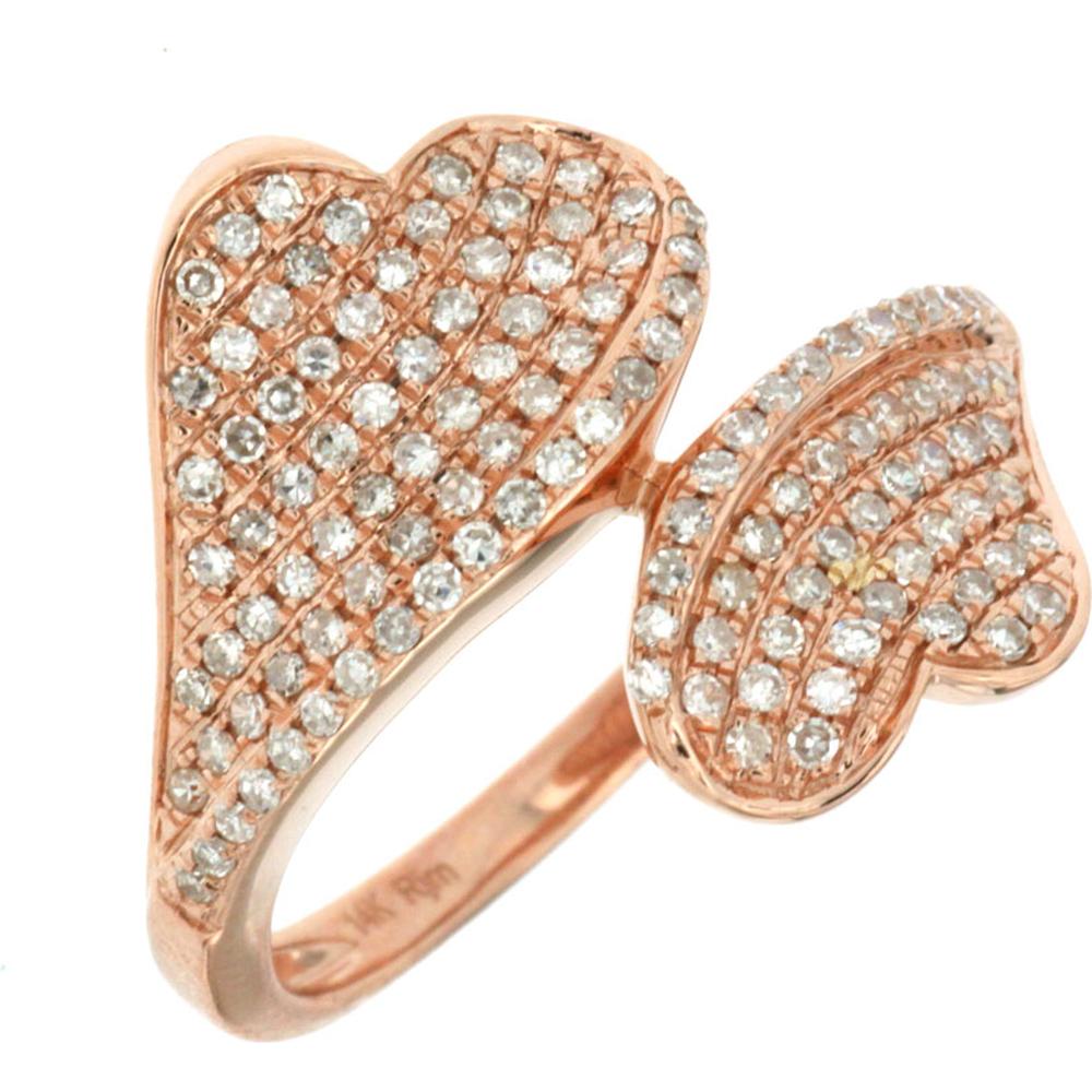 Royal 14K Rose Gold Diamond Ring - 0.47 Carats Total Diamond Weight
