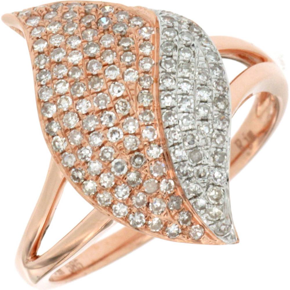 Royal 14K Rose Gold Diamond Ring - 0.48 Carat Total Diamond Weight
