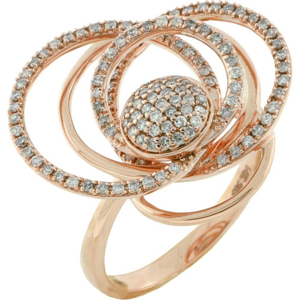 Royal 14K Rose Gold Diamond Ring - 0.50 Carat Total Diamond Weight