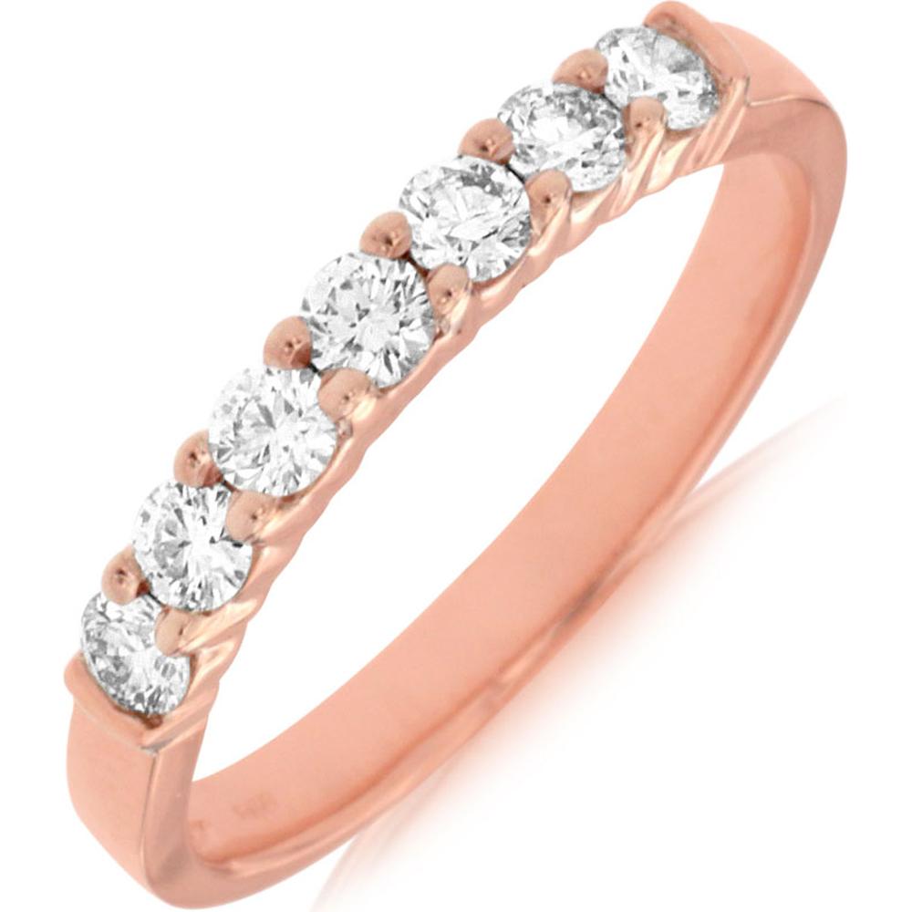 Royal 14K Rose Gold Diamond Ring - 0.50 Carat Total Diamond Weight