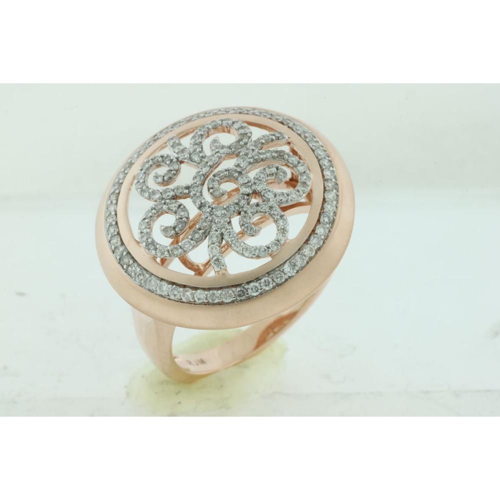 Royal 14K Rose Gold Diamond Ring - 0.60 Carat Total Diamond Weight