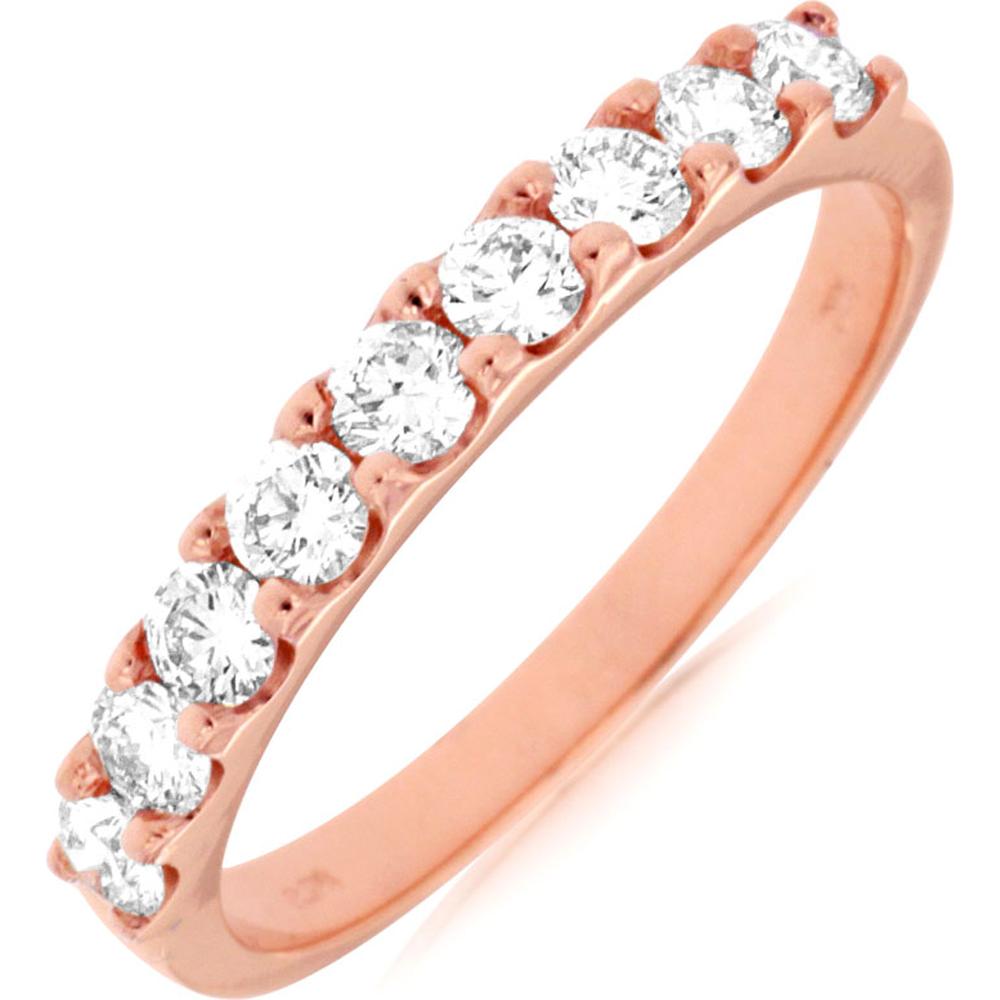 Royal 14K Rose Gold Diamond Ring - 0.65 Carat Total Diamond Weight