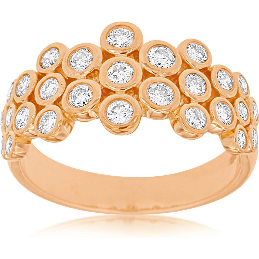 Royal 14K Rose Gold Diamond Ring - 0.76 Carats Total Diamond Weight