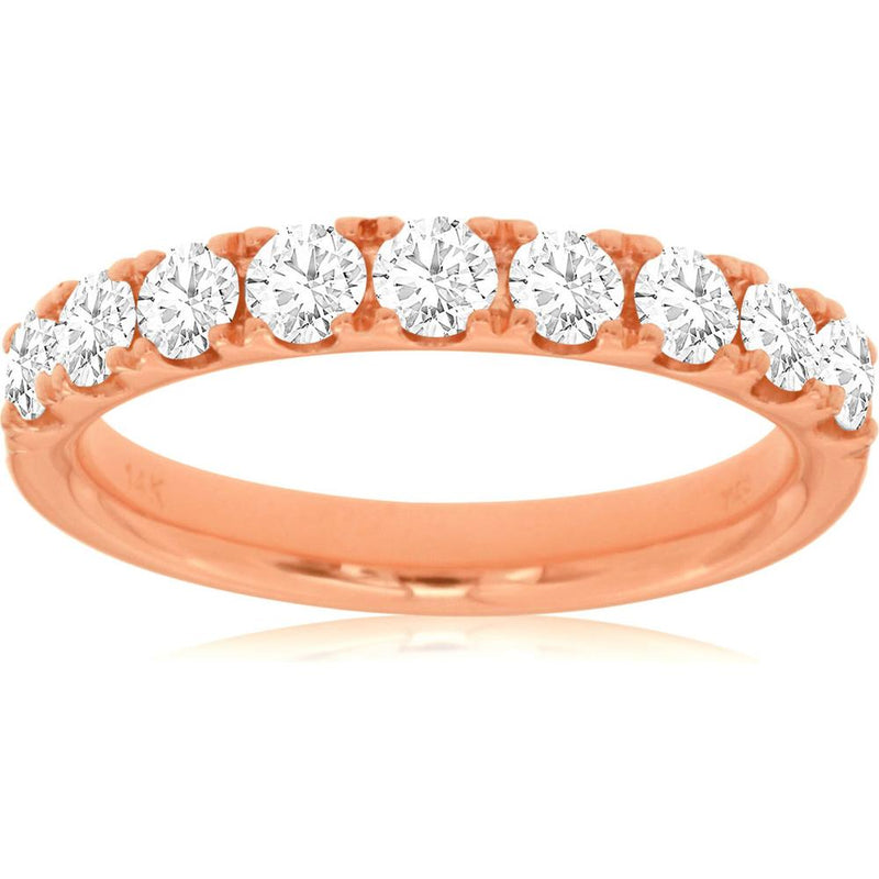 Royal 14K Rose Gold Diamond Ring - 1.00 Carat