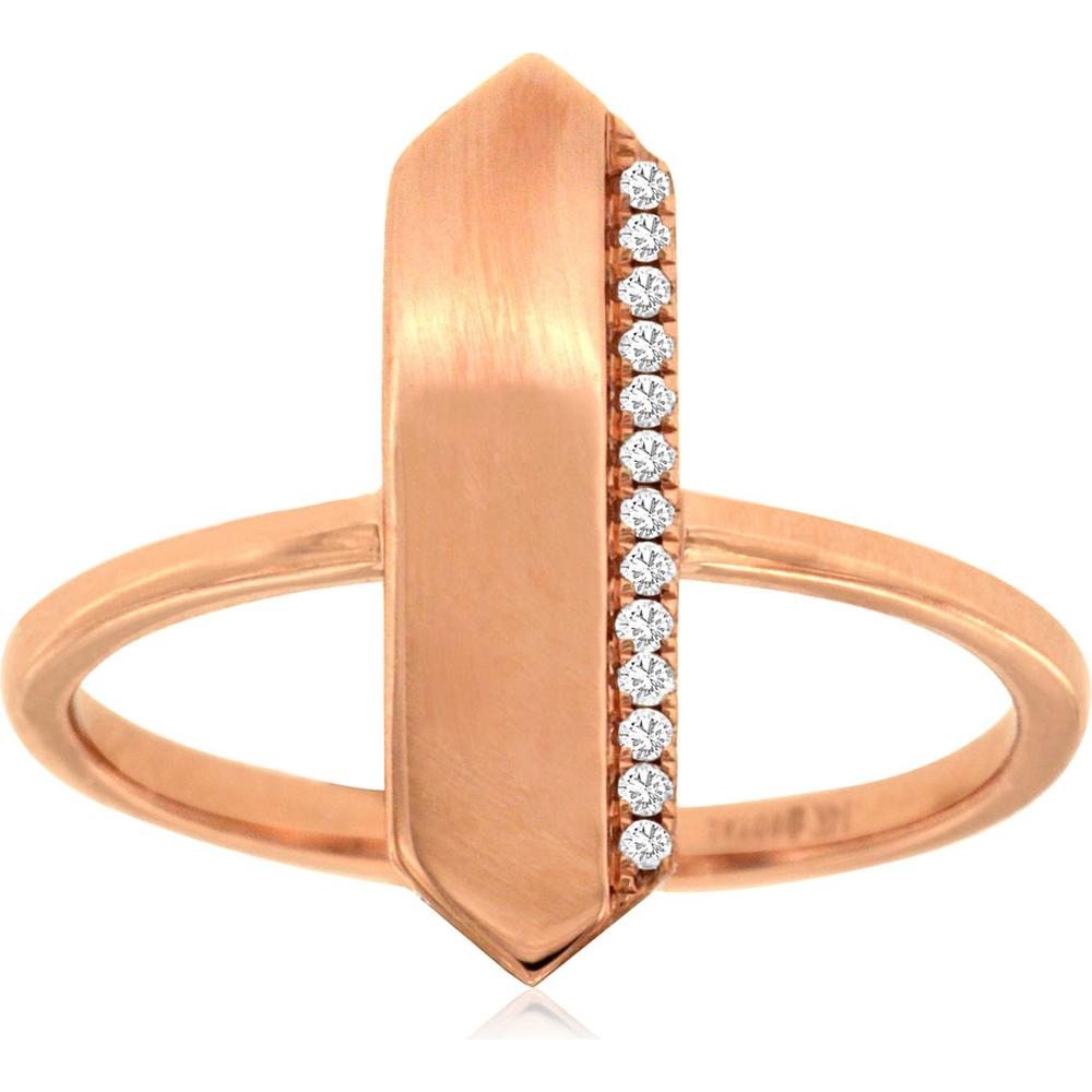 Royal 14K Rose Gold Diamond Ring - A Radiant Expression of Love