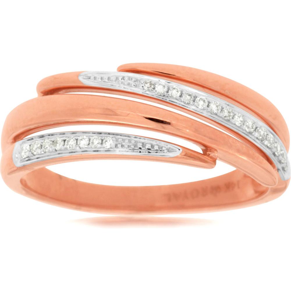 Royal 14K Rose Gold Diamond Ring - Elegant and Timeless Beauty