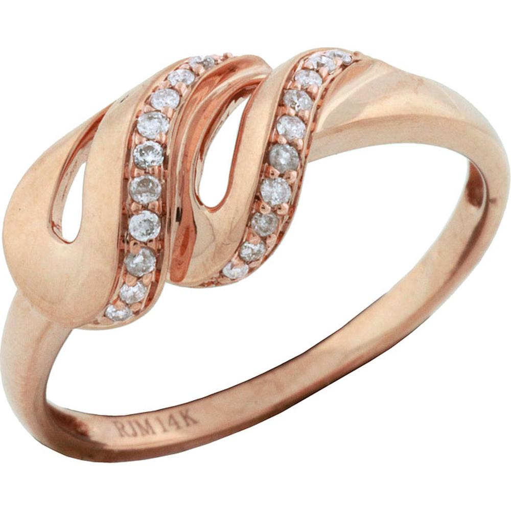 Royal 14K Rose Gold Diamond Ring - Elegant Symbol of Love