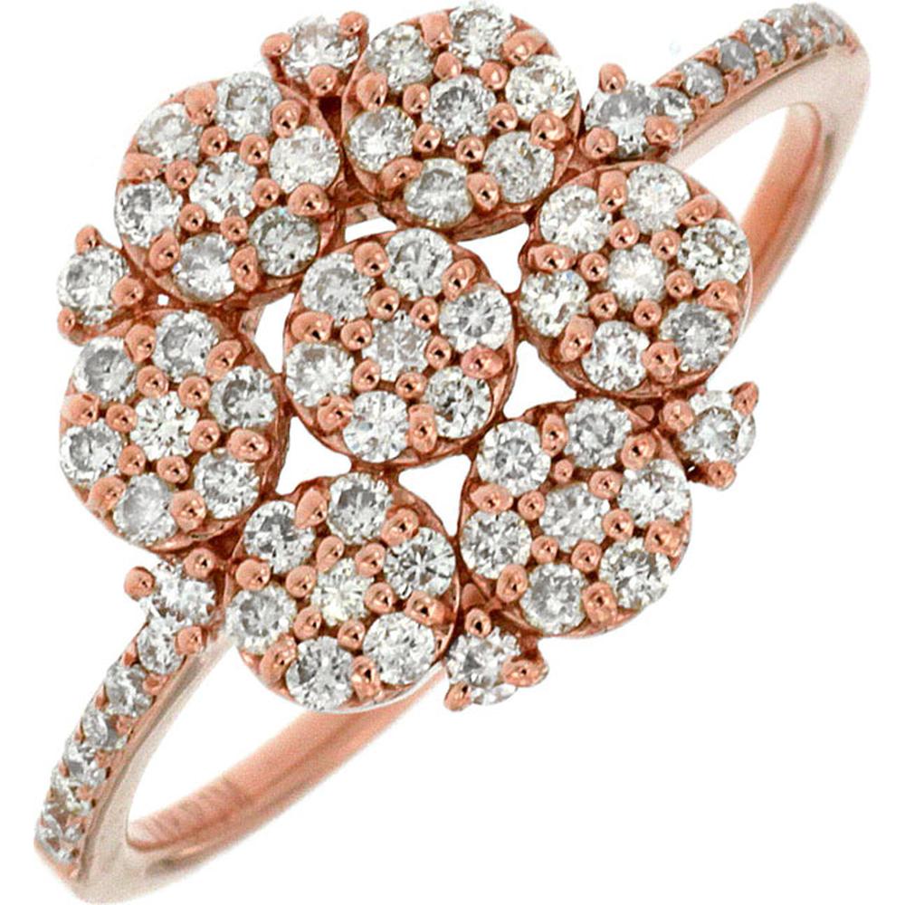Royal 14K Rose Gold Diamond Ring - Timeless Elegance and Grace