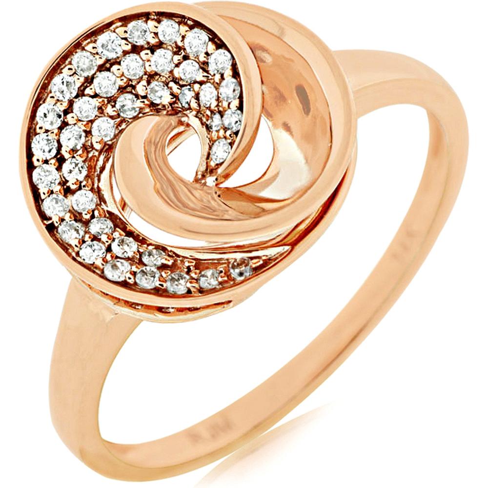 Royal 14K Rose Gold Diamond Ring - Timeless Elegance