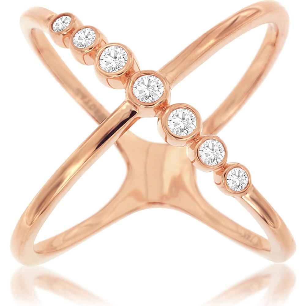 Royal 14K Rose Gold Ladies Diamond Ring - 0.25 Carat Total Diamond Weight