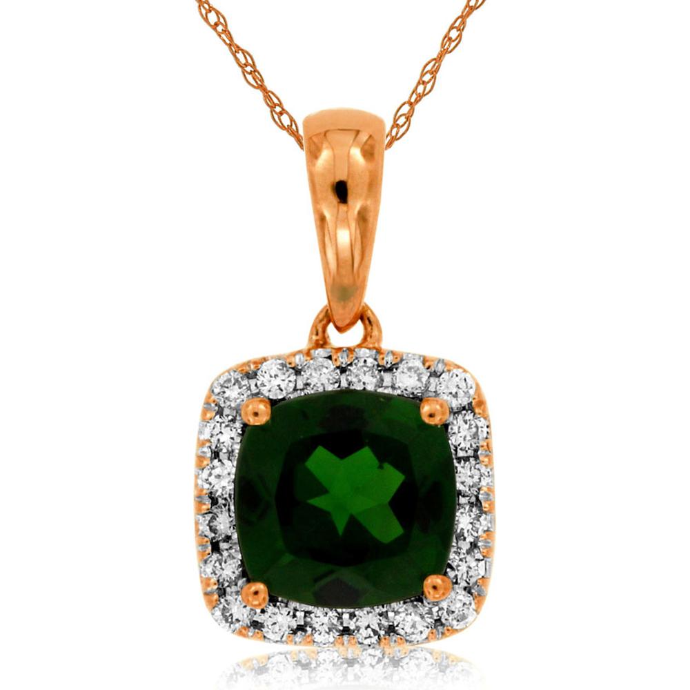 Royal 14K Rose Gold Russalite & Diamond Pendant - 1.00 Carat Russalite, 0.11 Carat Diamond Total Weight