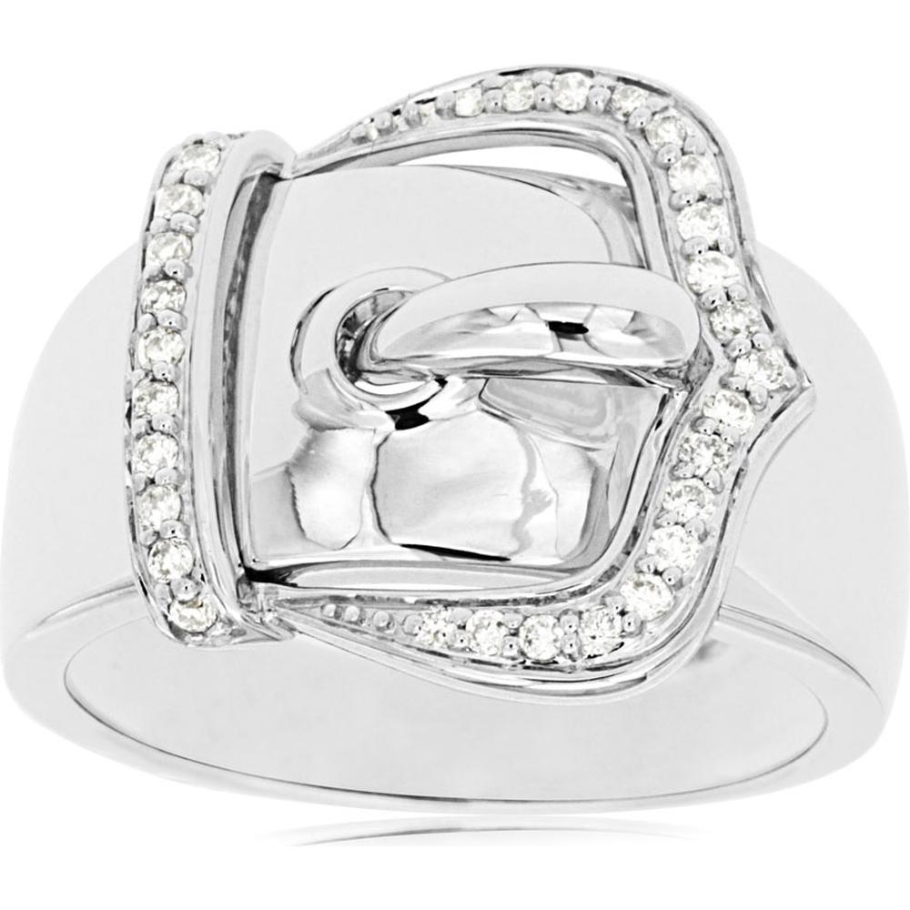 Royal 14K White Gold 0.19 Carat Diamond Ring