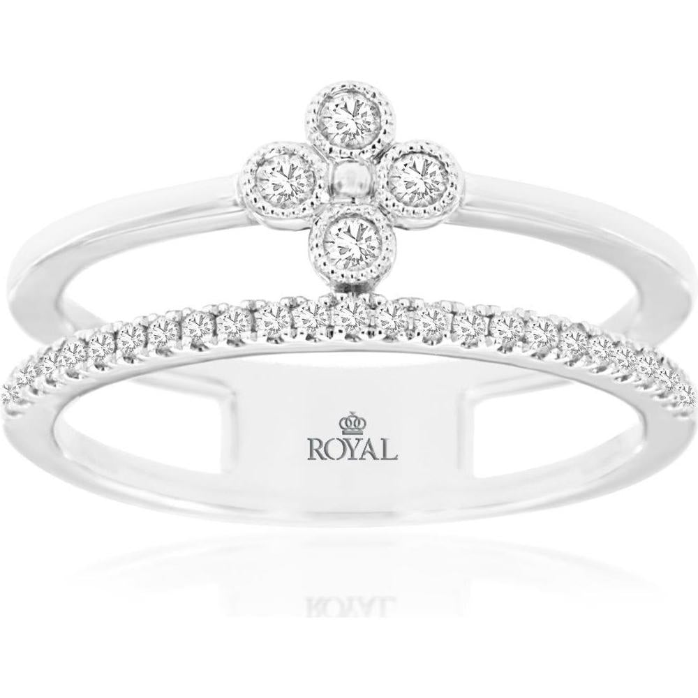 Royal 14K White Gold 0.20 Carat Diamond Ladies' Ring