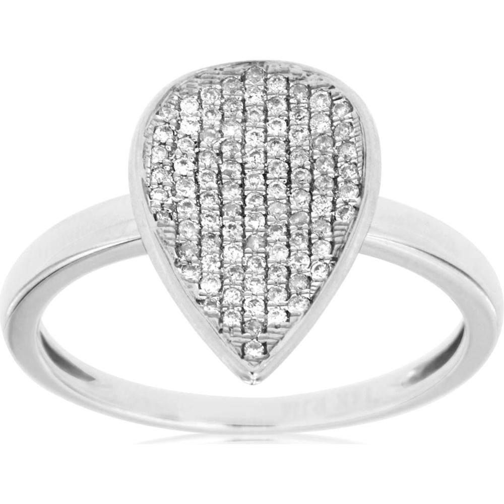 Royal 14K White Gold 0.20 Carat Round Diamond Ring