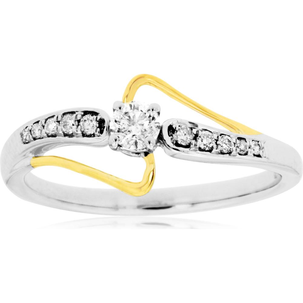 Royal 14K White Gold 0.22 Carat Diamond Ring